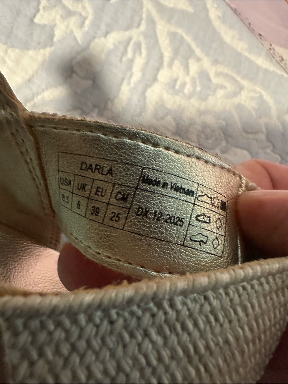 Vionic Gold Metallic Espadrille Wedge Sandals - Picture 4 of 10